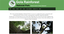 Desktop Screenshot of golarainforest.org