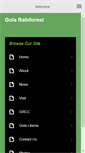 Mobile Screenshot of golarainforest.org