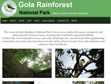 Tablet Screenshot of golarainforest.org